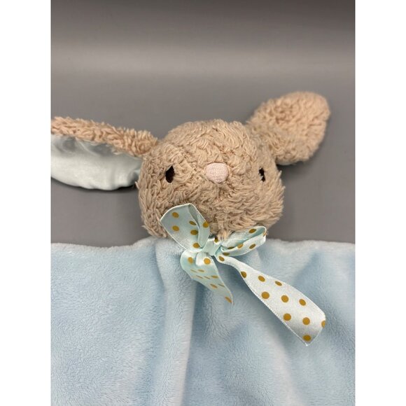 Dan Dee Collectors Choice Blue Plush Bunny Lovey Security Blanket - Picture 3 of 3